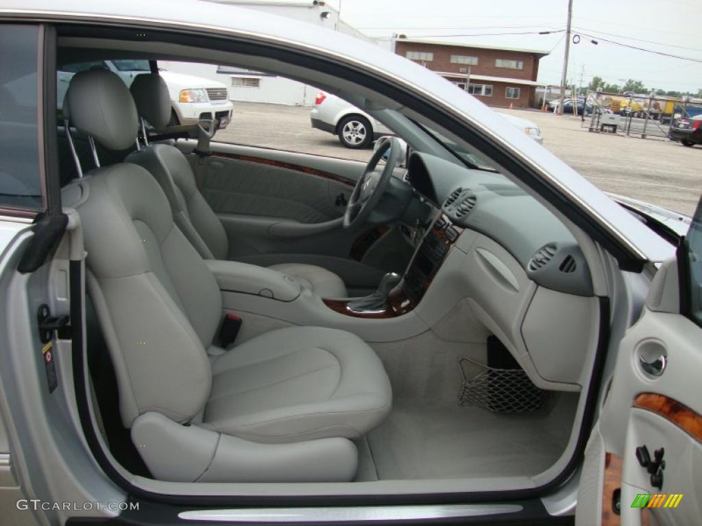 2004 CLK 320 Coupe - Brilliant Silver Metallic / Ash photo #21