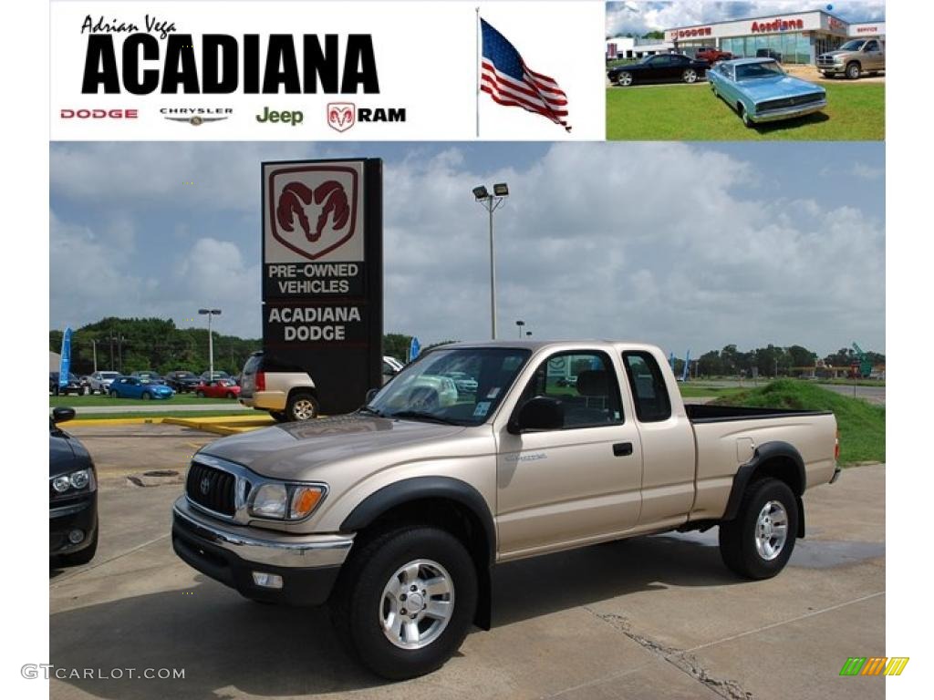 2004 Tacoma PreRunner Xtracab - Mystic Gold Metallic / Oak photo #1