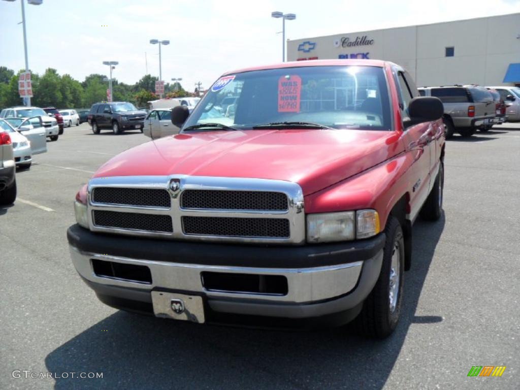 1999 Ram 1500 ST Extended Cab - Flame Red / Agate Black photo #7