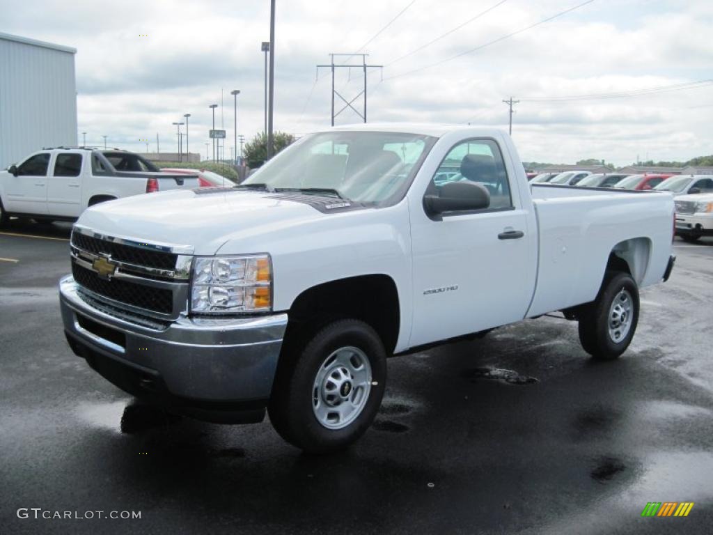 2011 Silverado 2500HD Regular Cab - Summit White / Dark Titanium photo #1