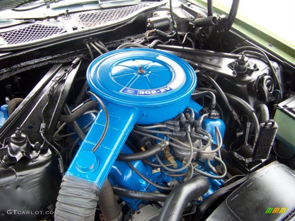 1973 Mustang Convertible - Medium Green Metallic / White photo #23