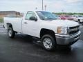 Summit White - Silverado 2500HD Regular Cab Photo No. 3