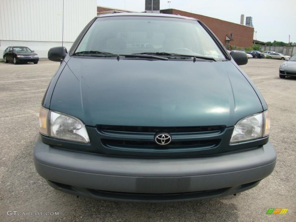 1998 Sienna LE - Dark Green Metallic / Beige photo #3