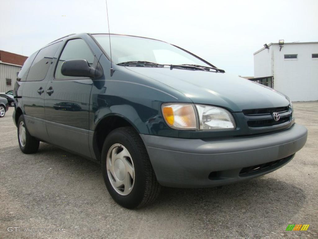 1998 Sienna LE - Dark Green Metallic / Beige photo #5