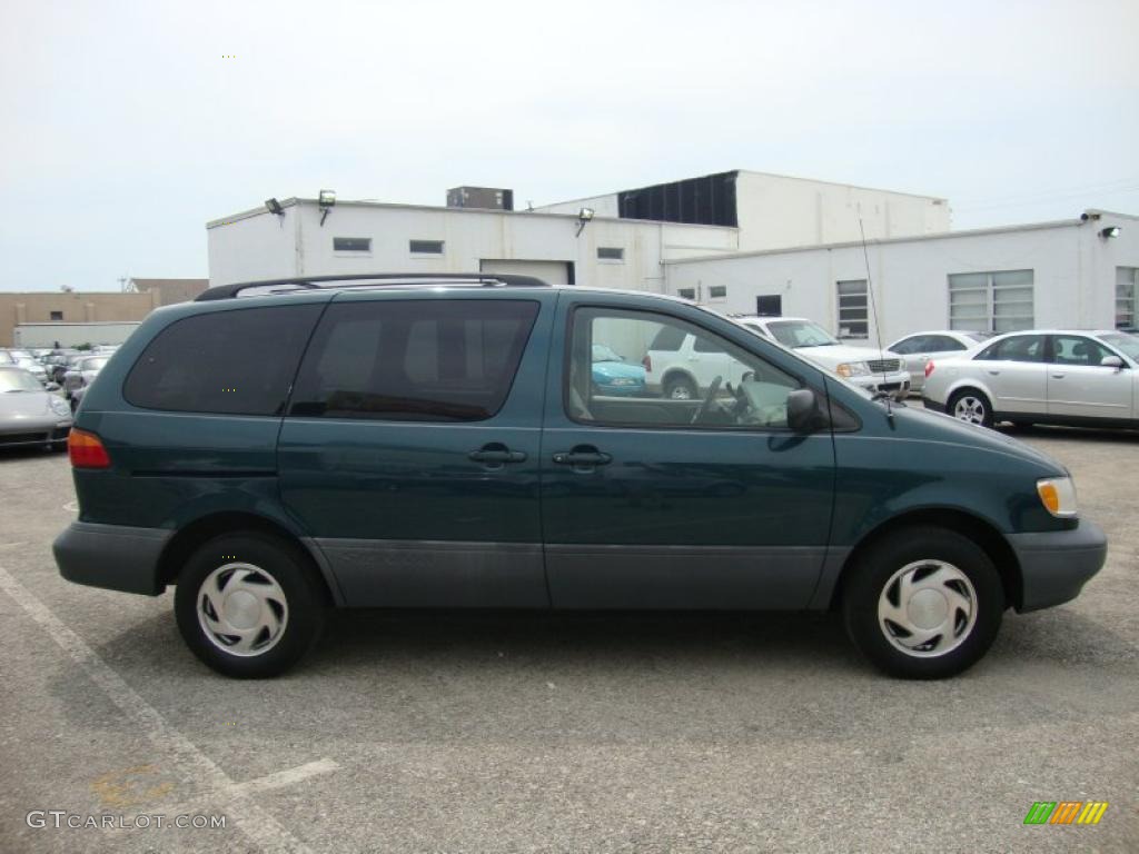 1998 Sienna LE - Dark Green Metallic / Beige photo #7