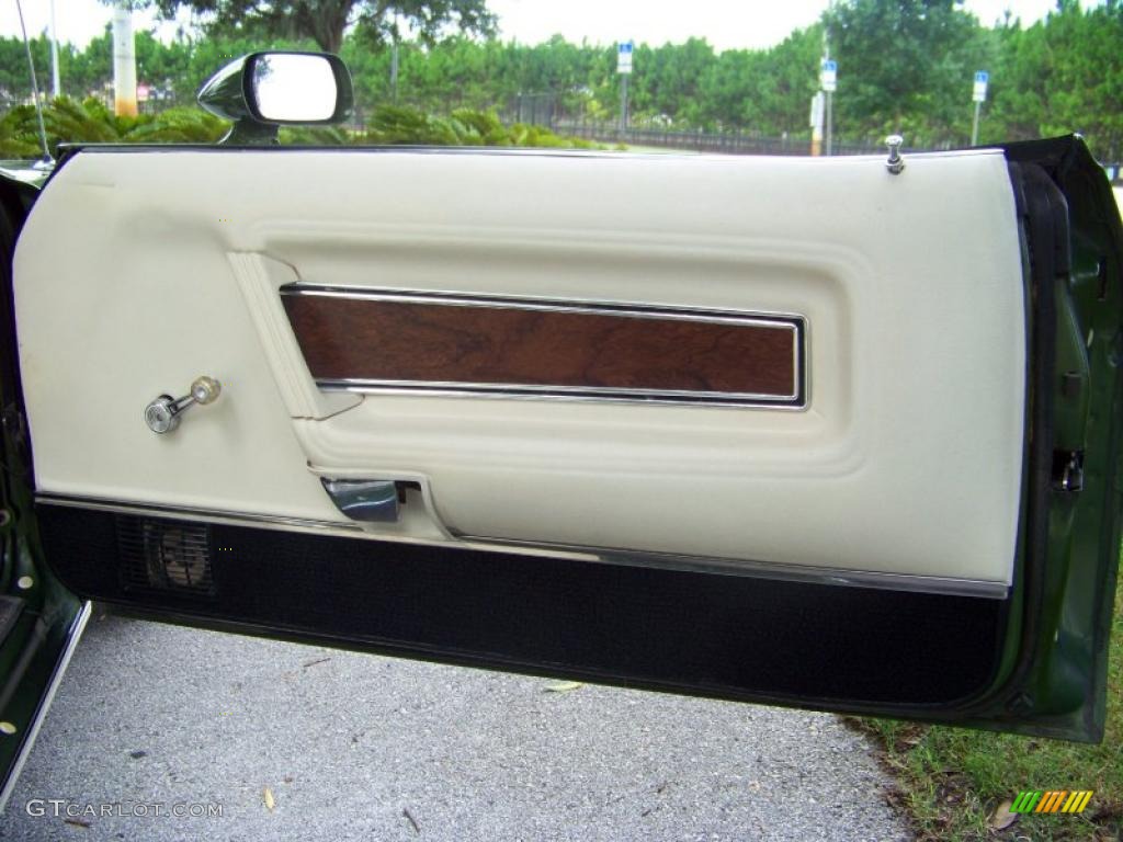 1973 Mustang Convertible - Medium Green Metallic / White photo #45