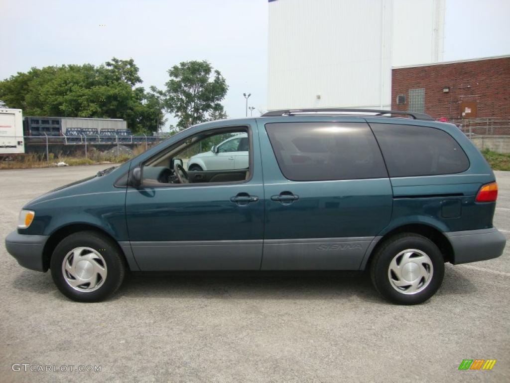 1998 Sienna LE - Dark Green Metallic / Beige photo #11