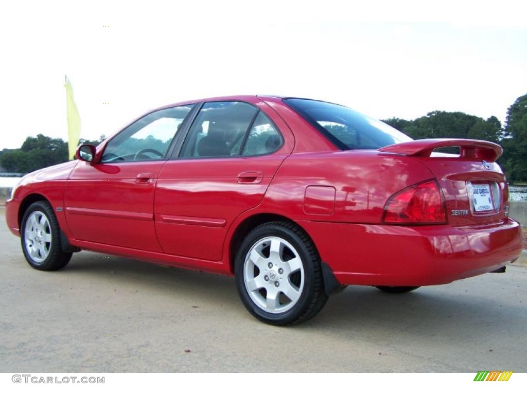 2006 Sentra 1.8 S Special Edition - Code Red / Charcoal photo #4