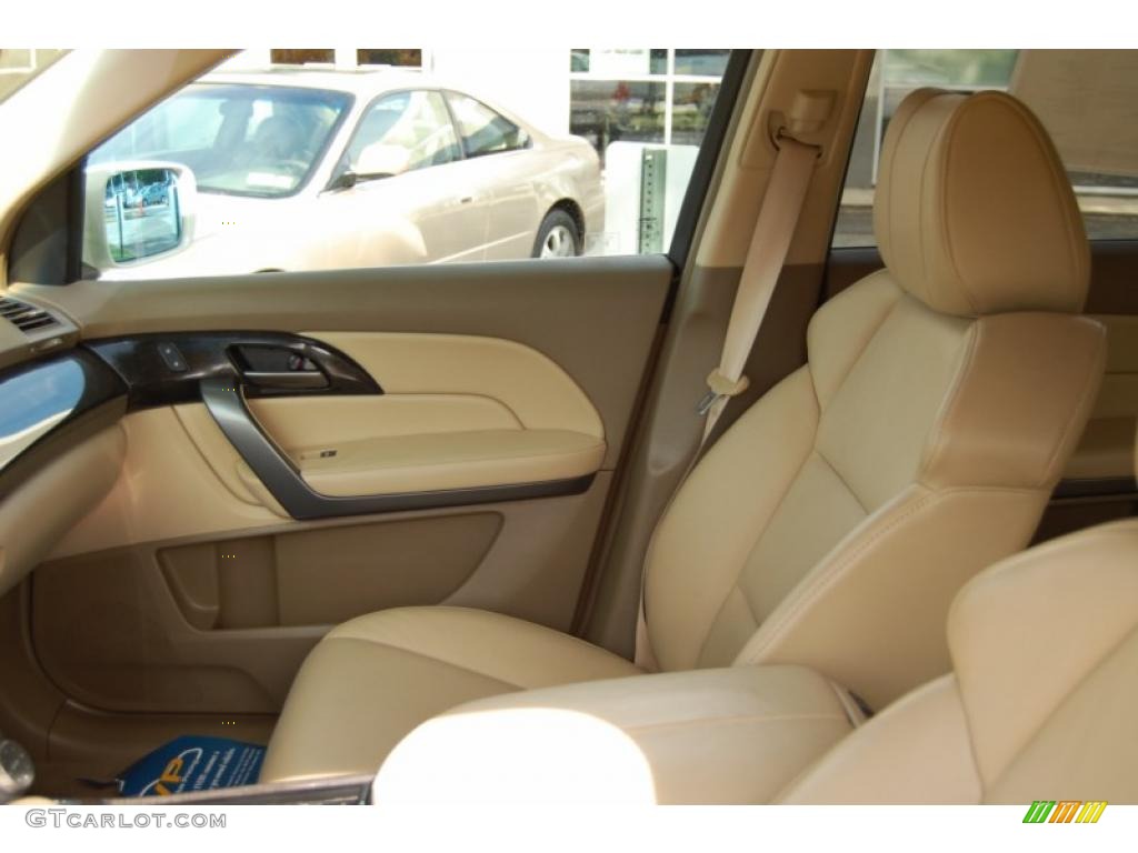 2007 MDX Technology - Aspen White Pearl / Taupe photo #9