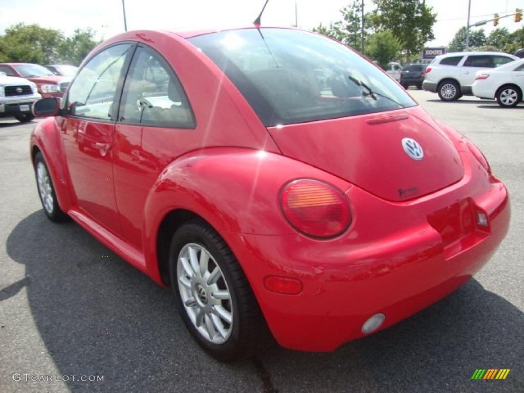 2004 New Beetle GLS Coupe - Uni Red / Gray photo #3