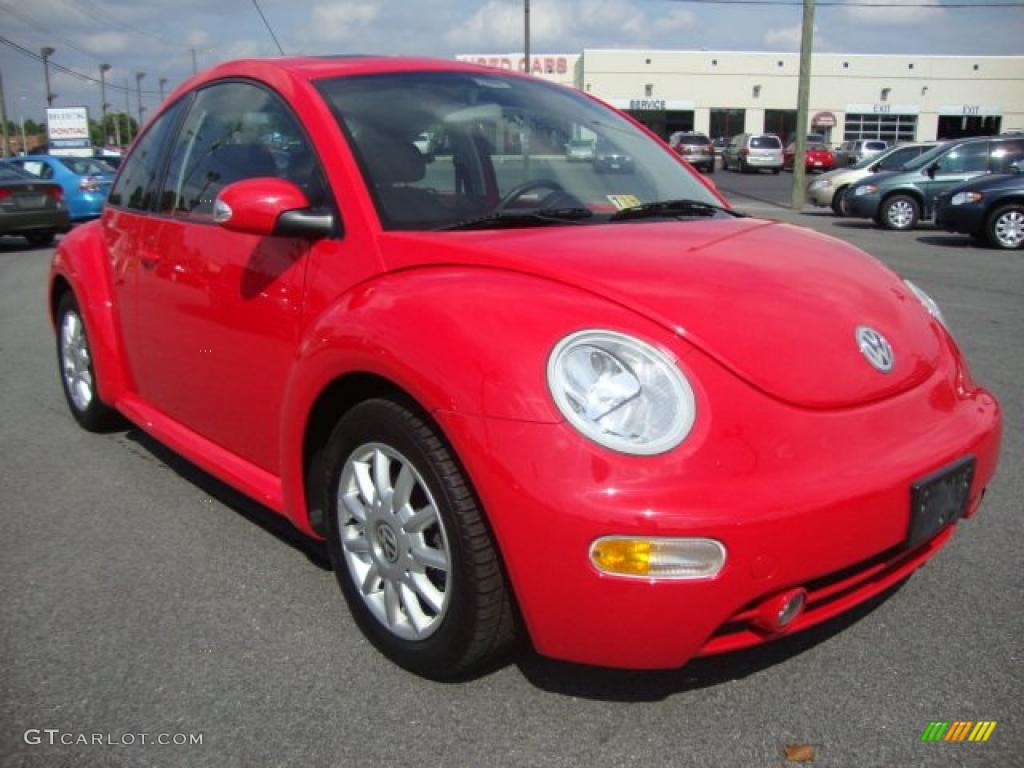 2004 New Beetle GLS Coupe - Uni Red / Gray photo #7