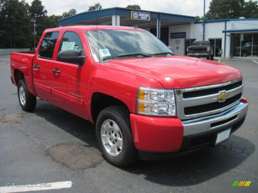 2010 Silverado 1500 LT Crew Cab - Victory Red / Ebony photo #4