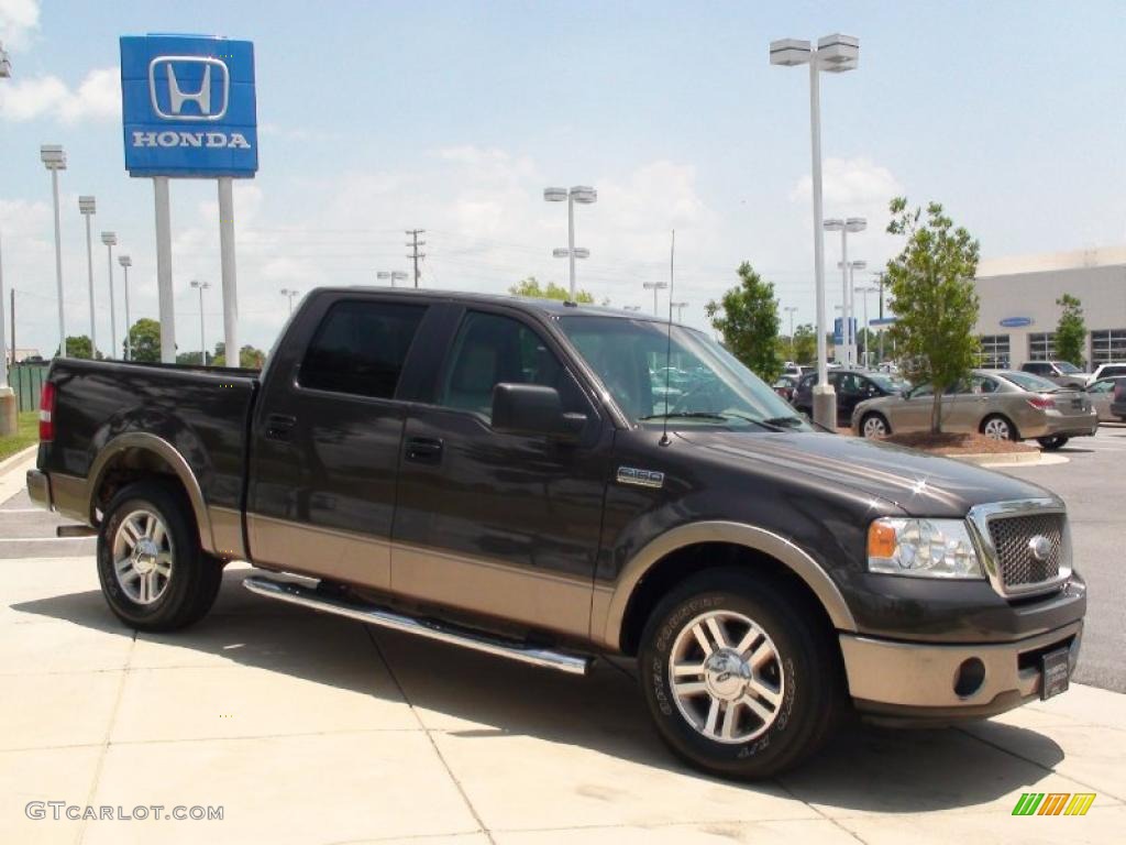 2006 F150 Lariat SuperCrew - Dark Stone Metallic / Medium/Dark Flint photo #3