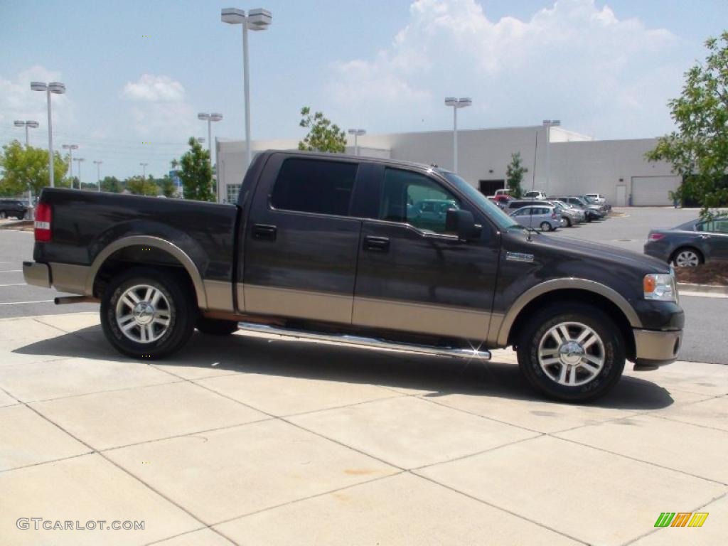 2006 F150 Lariat SuperCrew - Dark Stone Metallic / Medium/Dark Flint photo #4