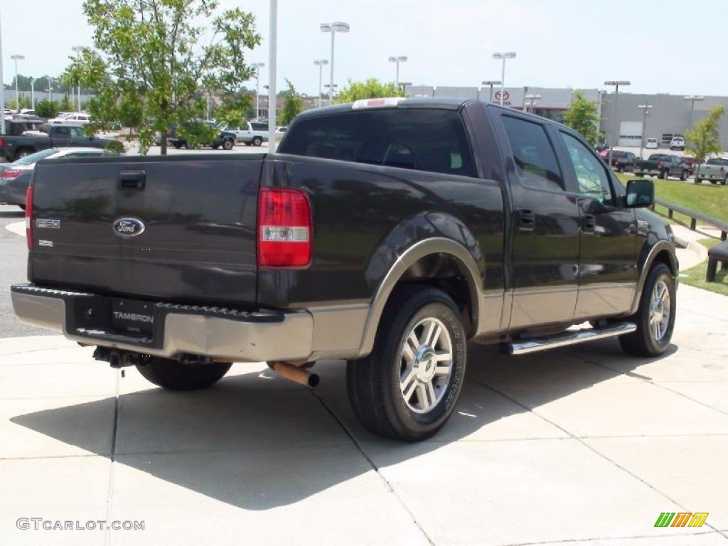 2006 F150 Lariat SuperCrew - Dark Stone Metallic / Medium/Dark Flint photo #6