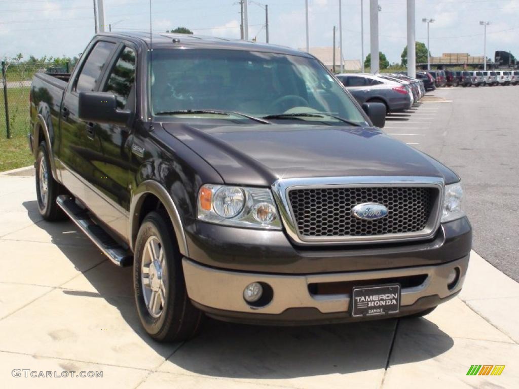 2006 F150 Lariat SuperCrew - Dark Stone Metallic / Medium/Dark Flint photo #14