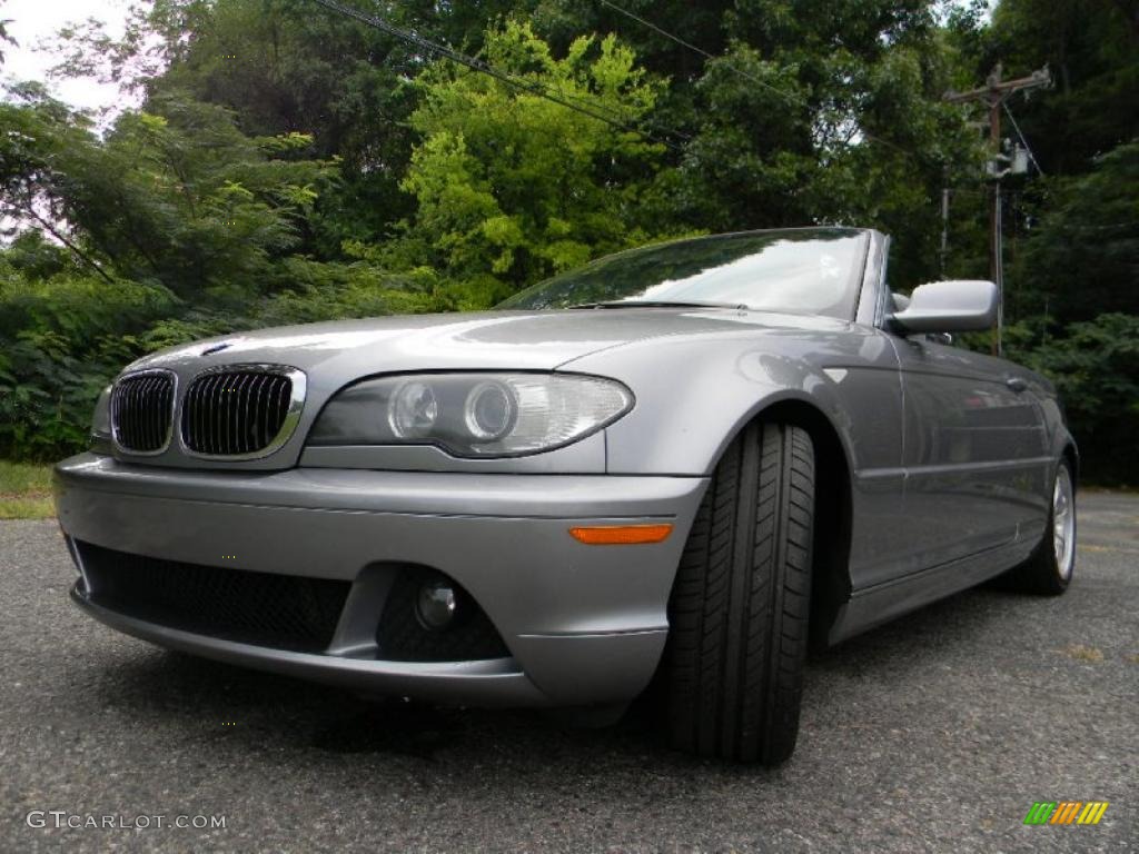 2004 3 Series 330i Convertible - Silver Grey Metallic / Grey photo #4