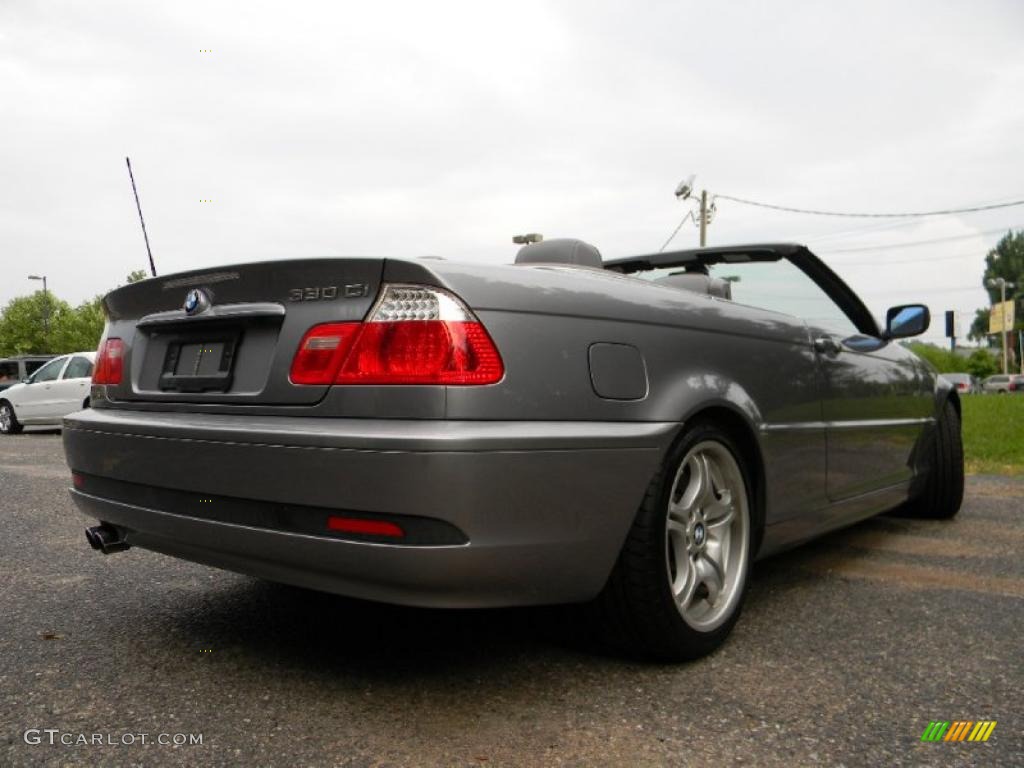 2004 3 Series 330i Convertible - Silver Grey Metallic / Grey photo #8