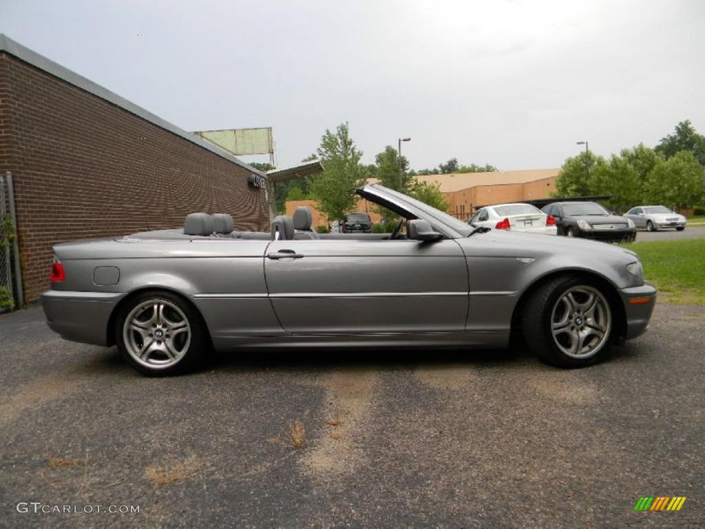 2004 3 Series 330i Convertible - Silver Grey Metallic / Grey photo #9