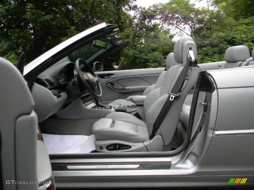 2004 3 Series 330i Convertible - Silver Grey Metallic / Grey photo #14