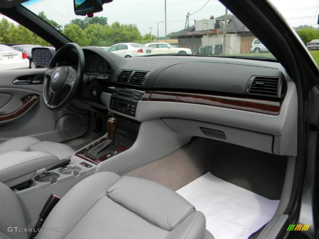 2004 3 Series 330i Convertible - Silver Grey Metallic / Grey photo #20