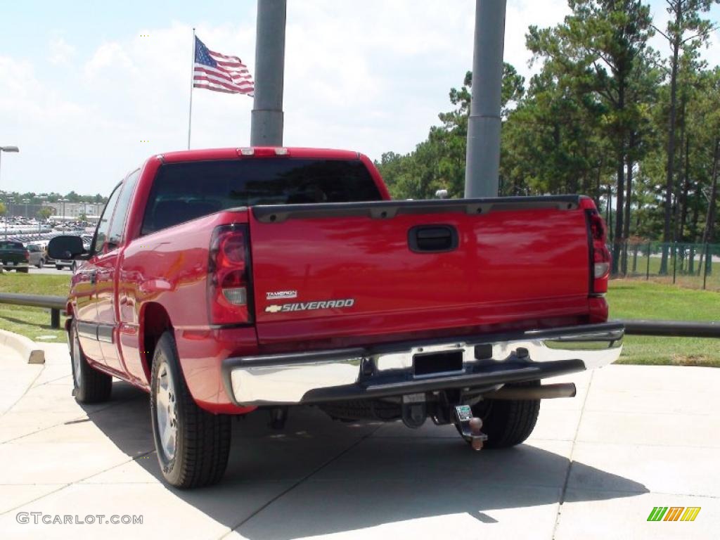 2006 Silverado 1500 LS Extended Cab - Victory Red / Medium Gray photo #8