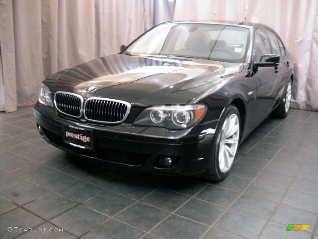 2007 7 Series 750i Sedan - Jet Black / Black photo #1