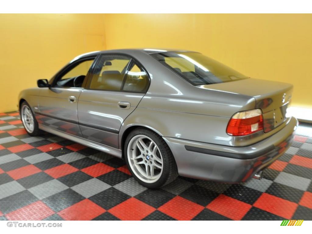 2003 5 Series 540i Sedan - Sterling Grey Metallic / Black photo #4