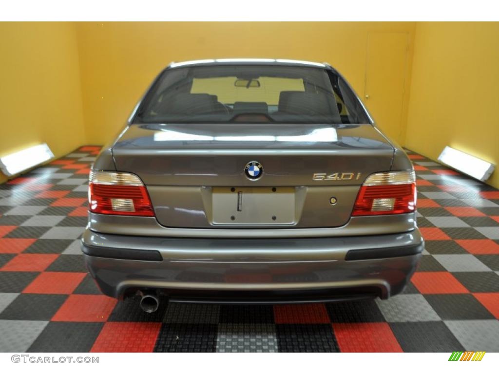 2003 5 Series 540i Sedan - Sterling Grey Metallic / Black photo #5