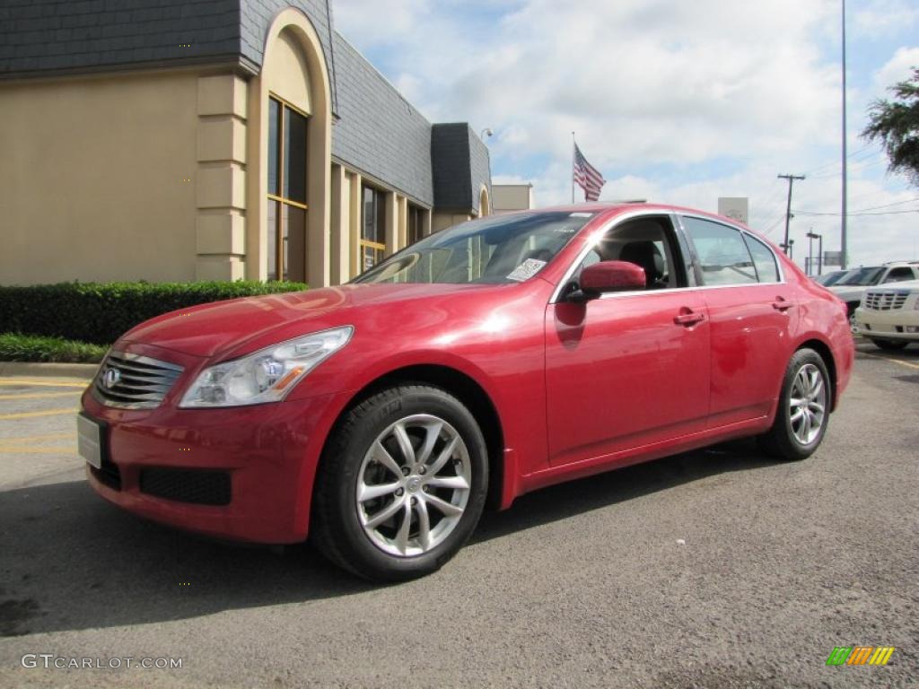 2007 G 35 x Sedan - Garnet Ember Metallic / Graphite Black photo #3