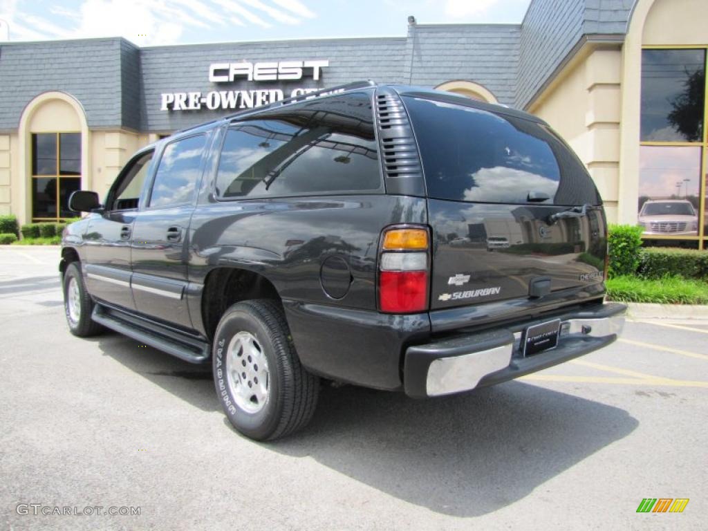 2005 Suburban 1500 LS - Dark Gray Metallic / Gray/Dark Charcoal photo #5