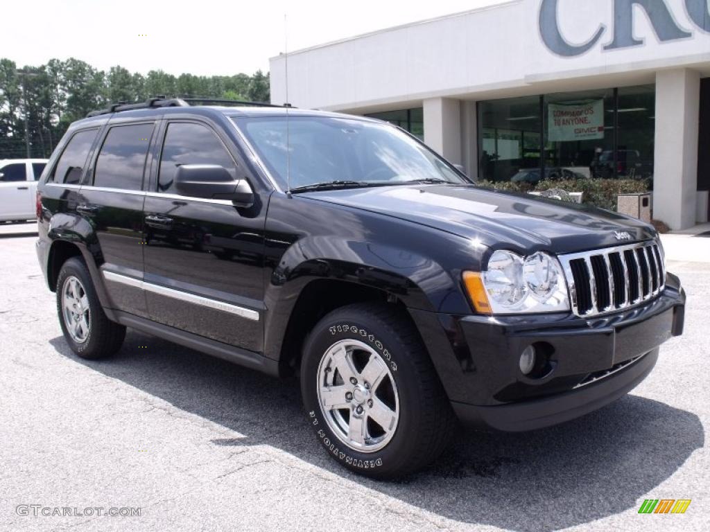 2006 Grand Cherokee Limited 4x4 - Black / Medium Slate Gray photo #2