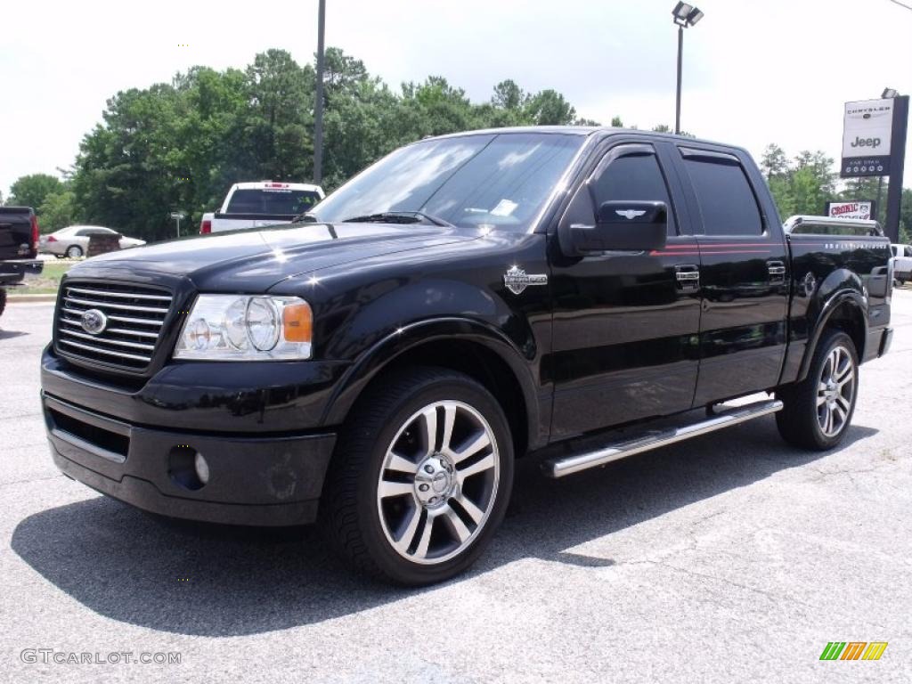 Black 2007 Ford F150 Harley-Davidson SuperCrew Exterior Photo #32923294