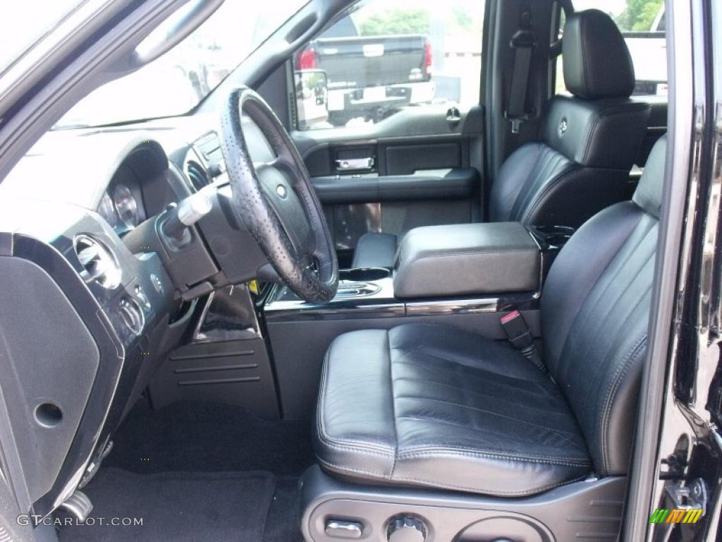 Black Interior 2007 Ford F150 Harley-Davidson SuperCrew Photo #32923430