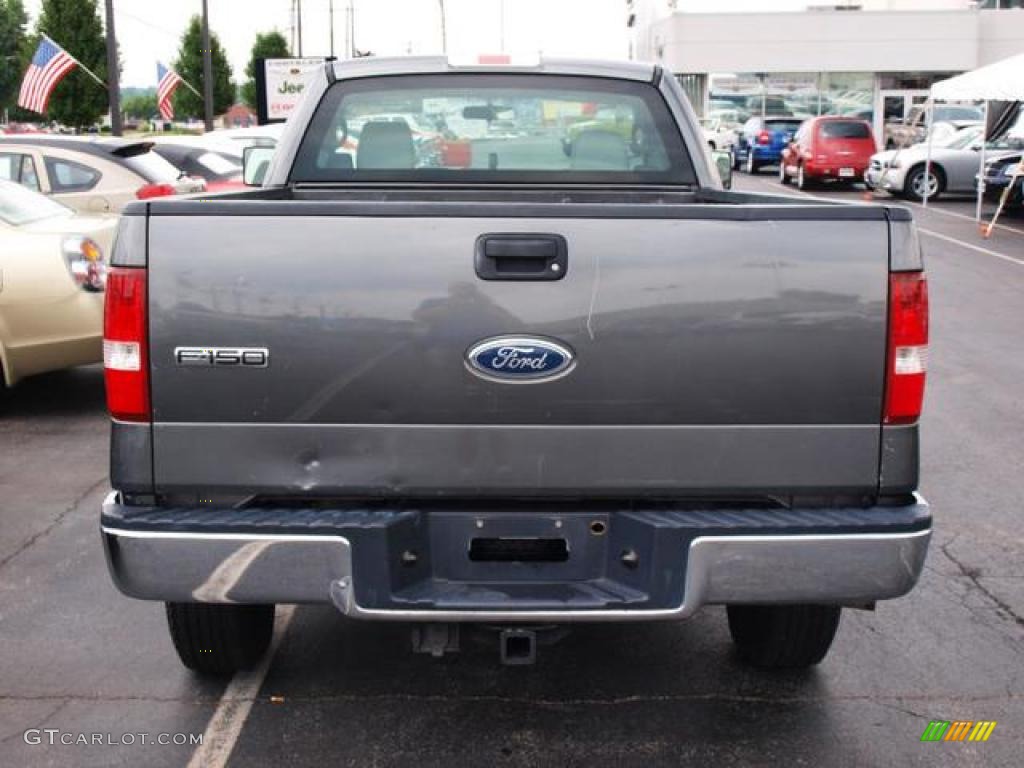 2004 F150 XL Regular Cab 4x4 - Dark Shadow Grey Metallic / Dark Flint photo #6