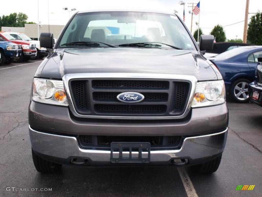 2004 F150 XL Regular Cab 4x4 - Dark Shadow Grey Metallic / Dark Flint photo #8
