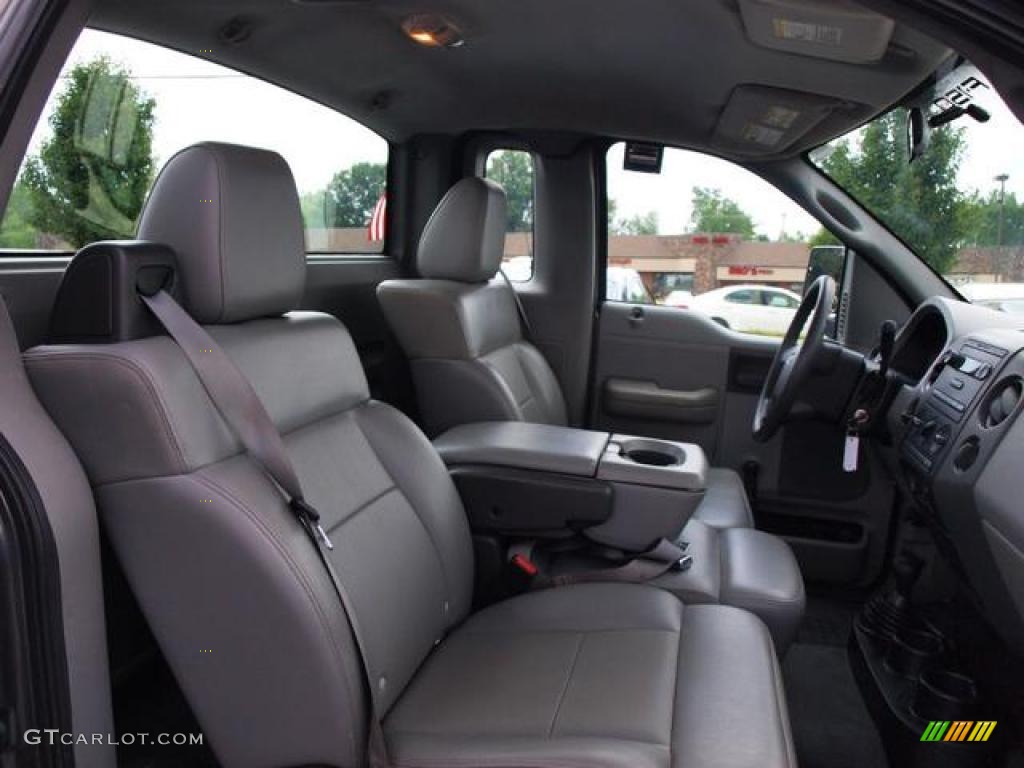 2004 F150 XL Regular Cab 4x4 - Dark Shadow Grey Metallic / Dark Flint photo #9