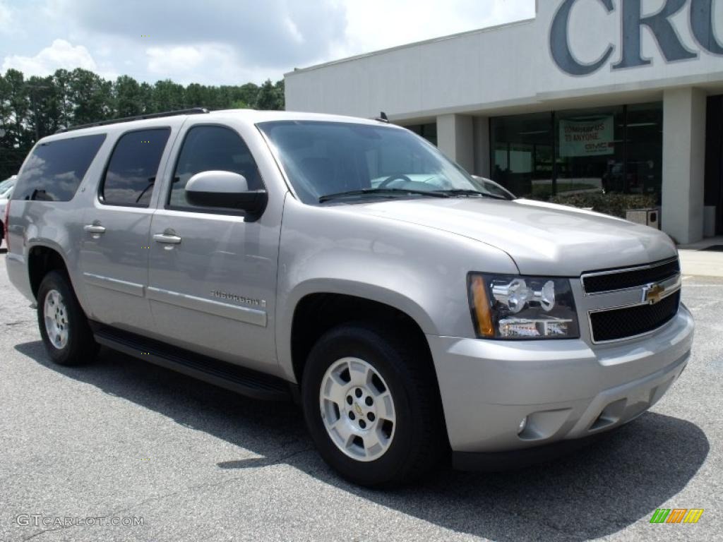2007 Suburban 1500 LT - Silver Birch Metallic / Ebony photo #2