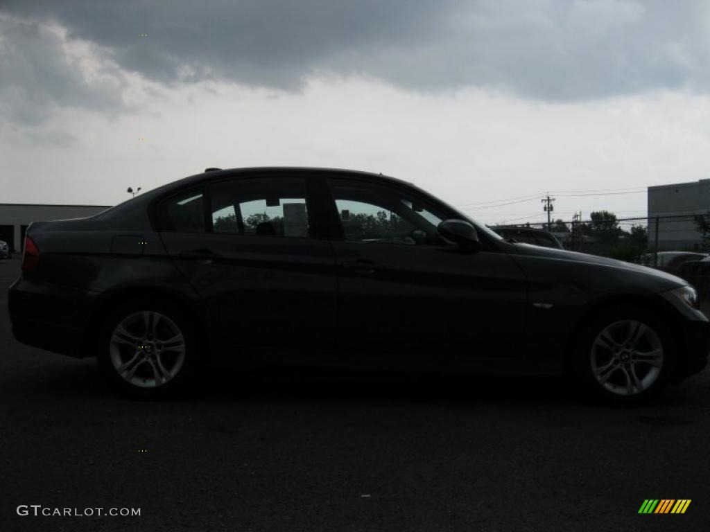 2008 3 Series 328xi Sedan - Sparkling Graphite Metallic / Black photo #17