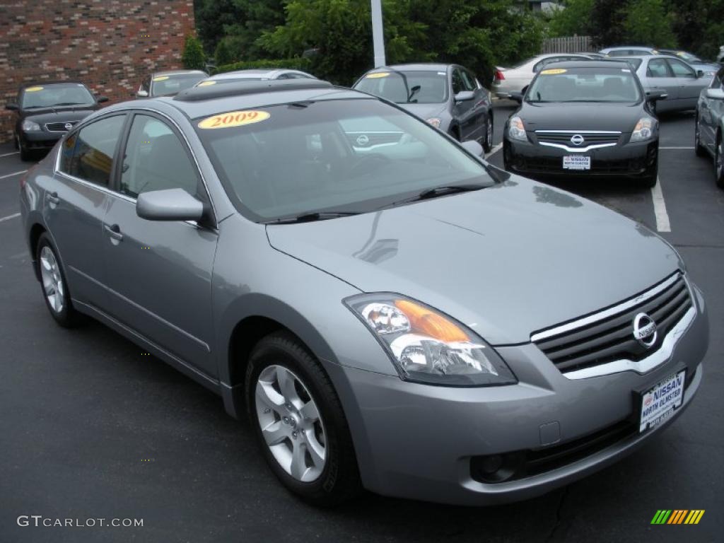 2009 Altima 2.5 SL - Precision Gray Metallic / Charcoal photo #3