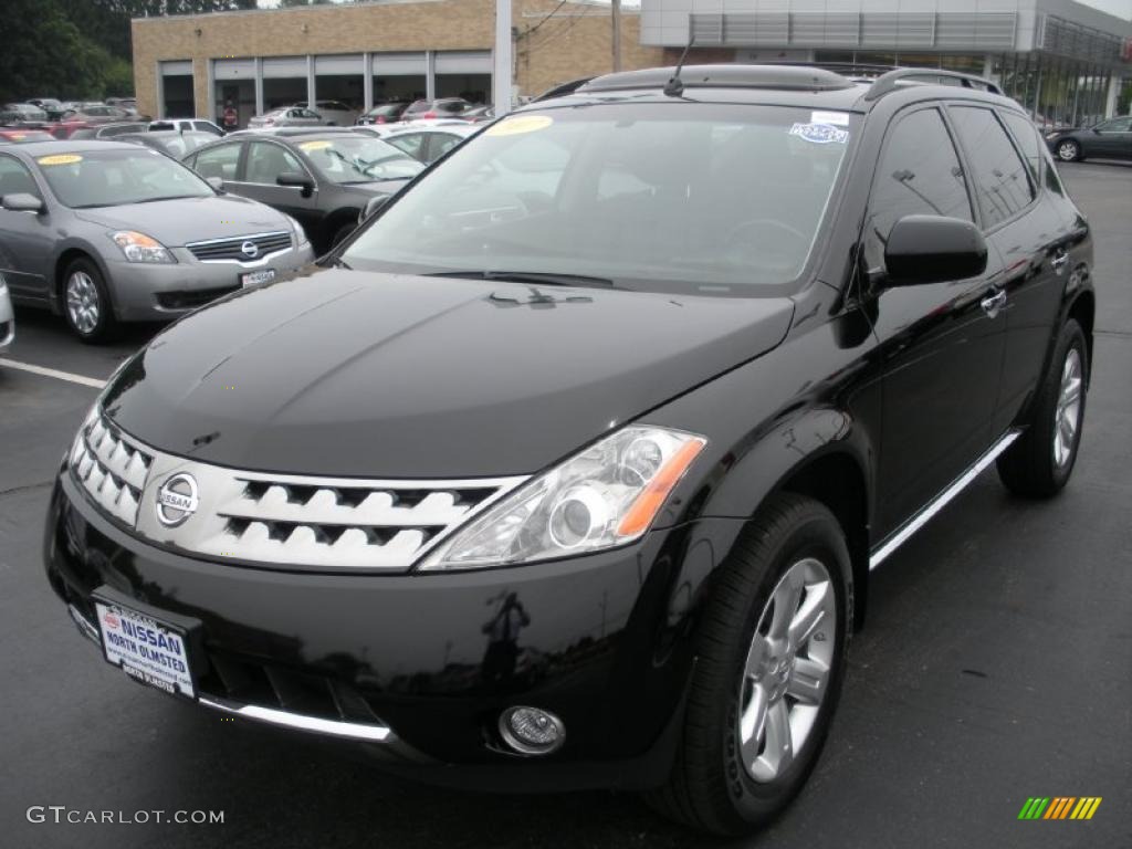 2007 Murano SL AWD - Super Black / Charcoal photo #1