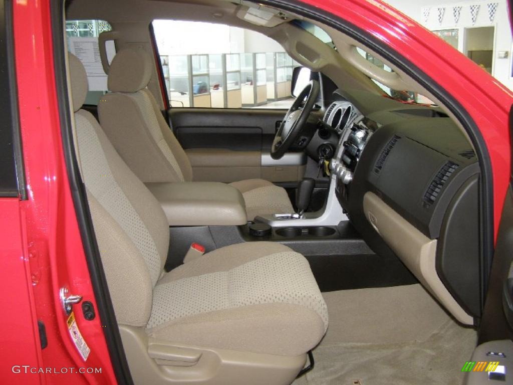 2007 Tundra SR5 TRD Double Cab 4x4 - Radiant Red / Black/Beige photo #29