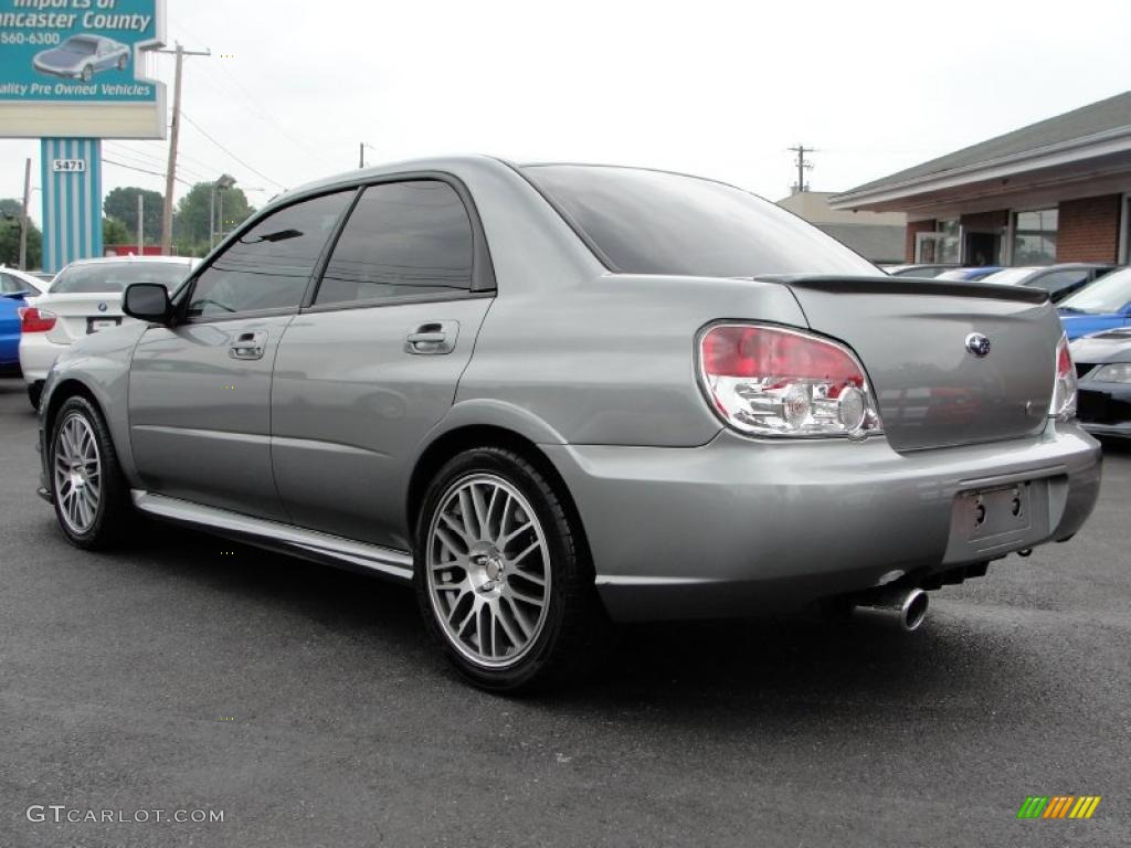 2007 Impreza WRX STi Limited - Urban Gray Metallic / STi Limited Black Leather photo #4