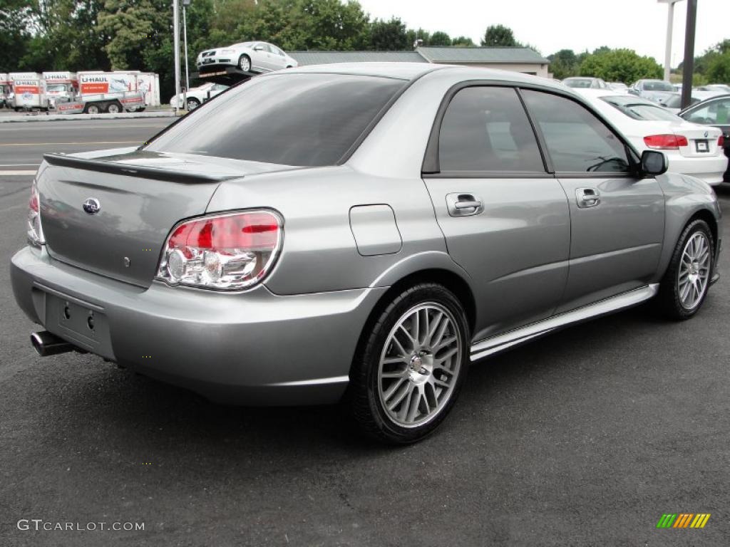 2007 Impreza WRX STi Limited - Urban Gray Metallic / STi Limited Black Leather photo #6
