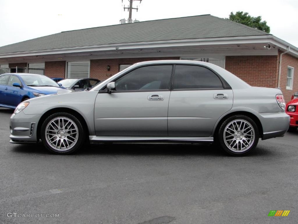2007 Impreza WRX STi Limited - Urban Gray Metallic / STi Limited Black Leather photo #7