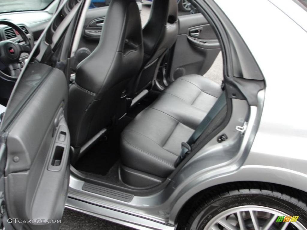 2007 Impreza WRX STi Limited - Urban Gray Metallic / STi Limited Black Leather photo #10