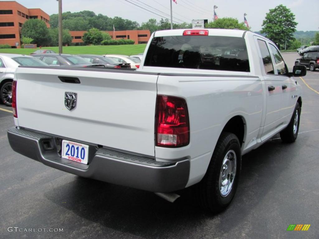 2010 Ram 1500 ST Quad Cab - Stone White / Dark Slate/Medium Graystone photo #2