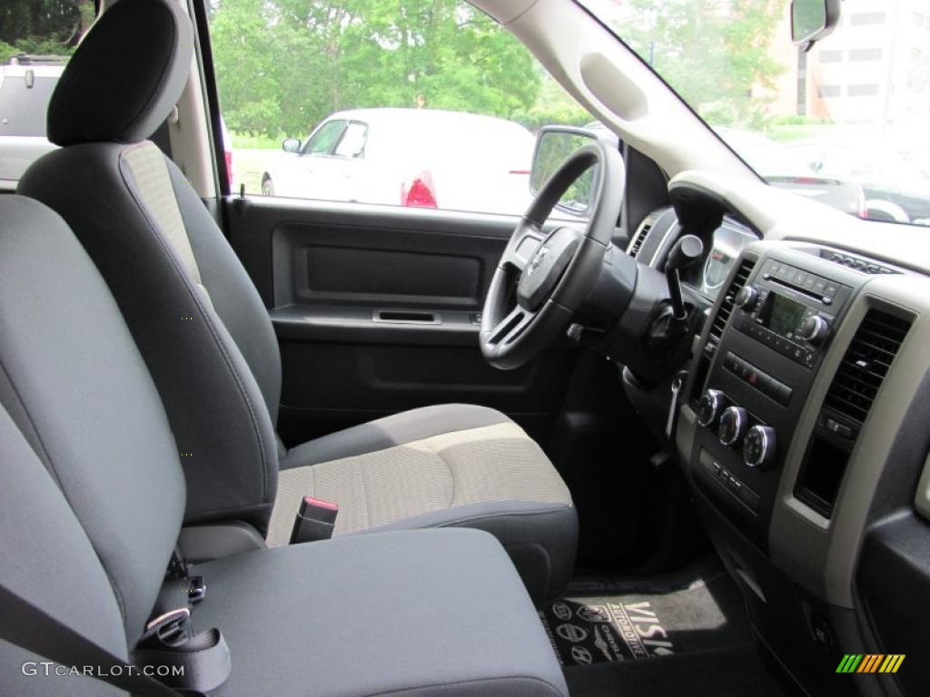 2010 Ram 1500 ST Quad Cab - Stone White / Dark Slate/Medium Graystone photo #7