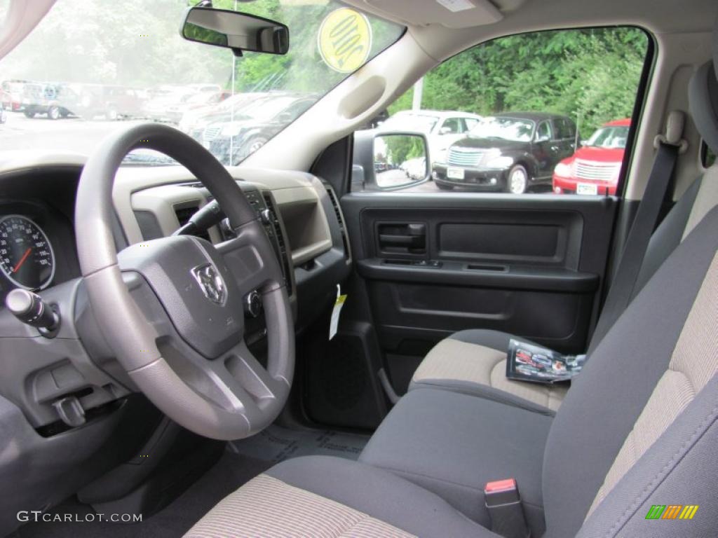 2010 Ram 1500 ST Quad Cab - Stone White / Dark Slate/Medium Graystone photo #22