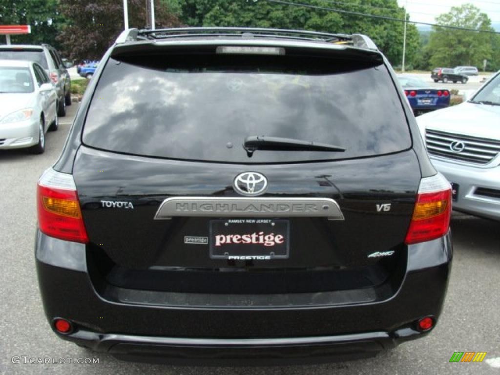 2009 Highlander Sport 4WD - Black / Ash photo #5